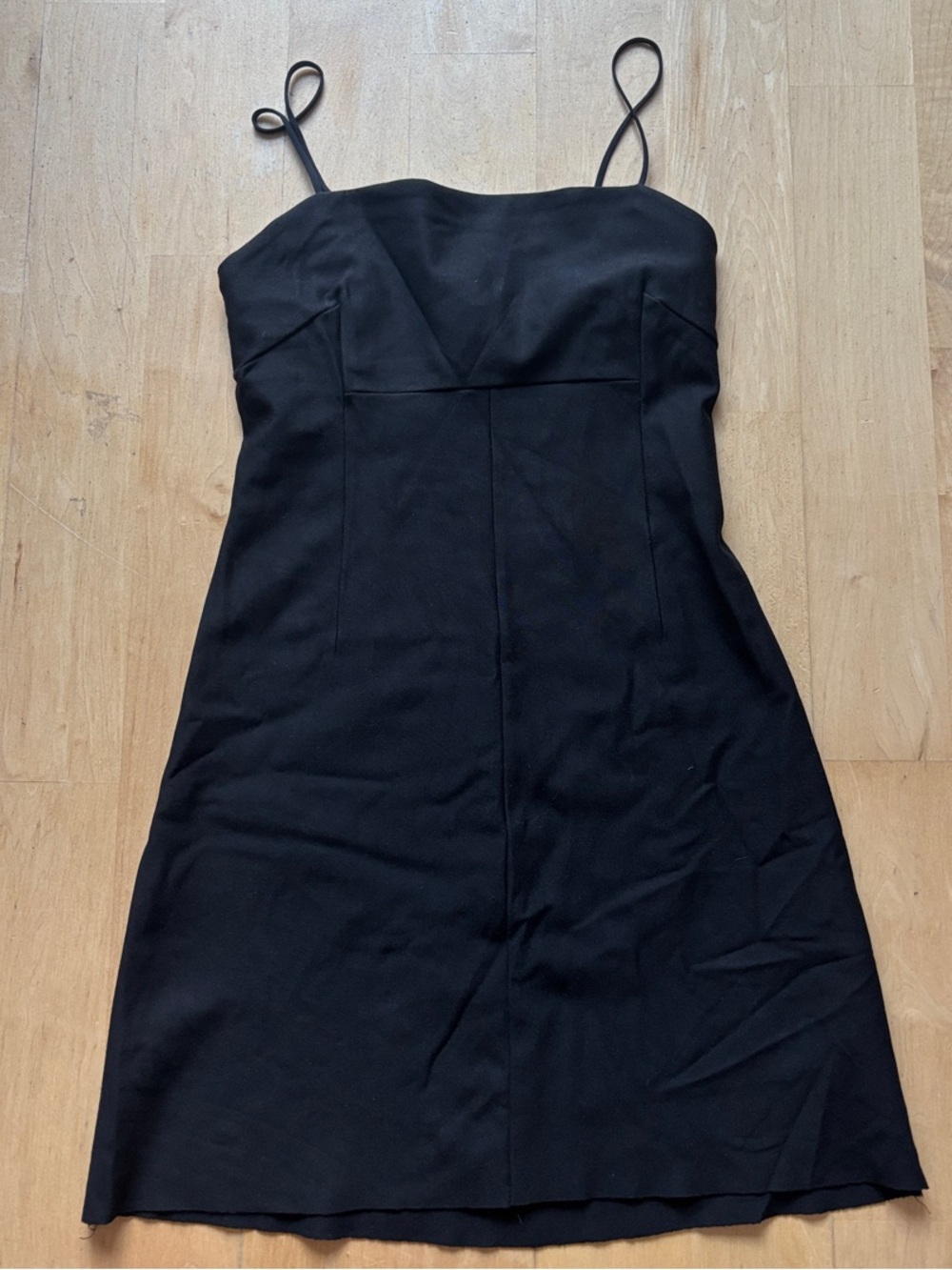 silence + noise Black Spaghetti Strap Mini Dress